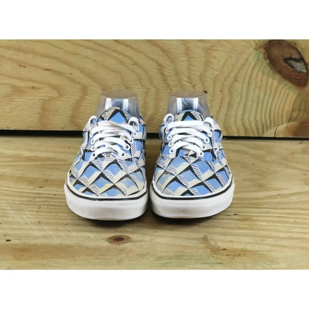 Vans x Eley Kishimoto Sneakers Womens 9 Blue Geometric Off the Wall Athletic